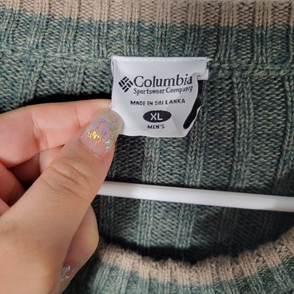 Columbia XL Men ribbed sweater pullover cotton - Picture 3 of 7